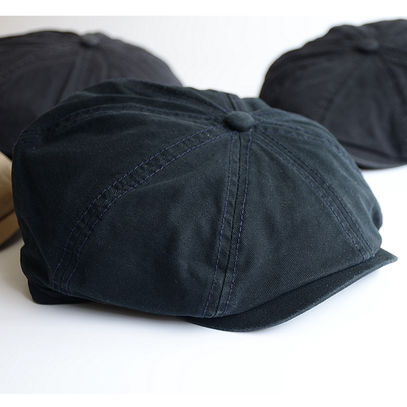 Men Big Head Newsboy Cap Peaky - Snapback Hat Flat 评论和价格