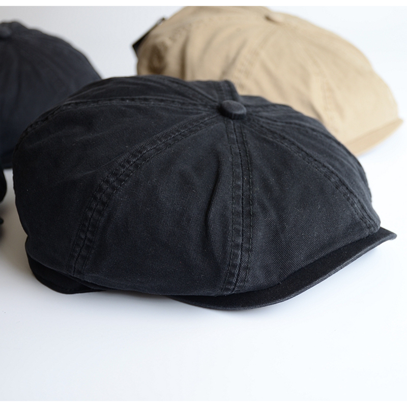 Men Big Head Newsboy Cap Peaky - Snapback Hat Flat 评论和价格