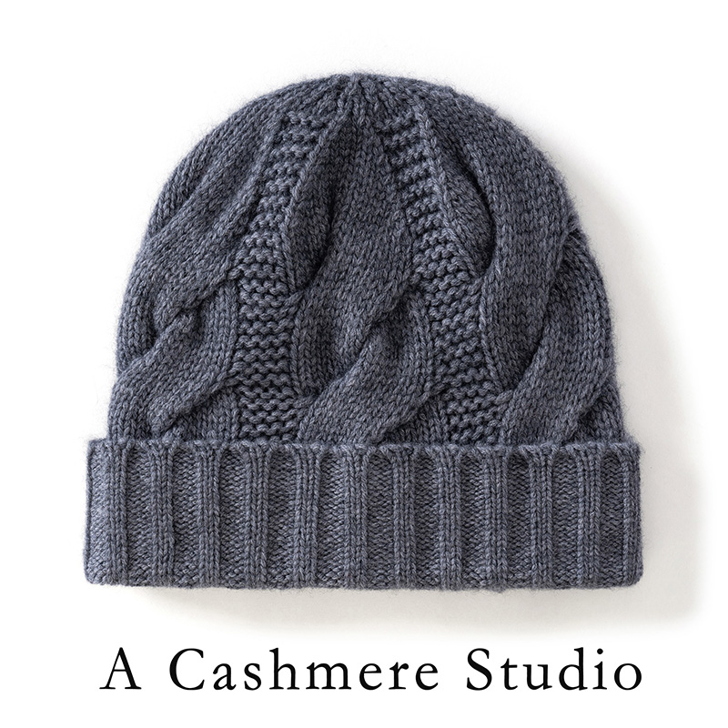 Winter New Women's Pure Cashme - Beanie Cuffed Knit 评论和价格