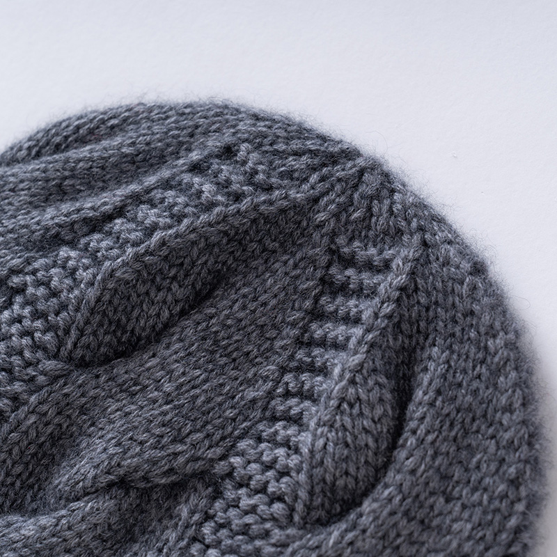 Winter New Women's Pure Cashme - Beanie Cuffed Knit 评论和价格